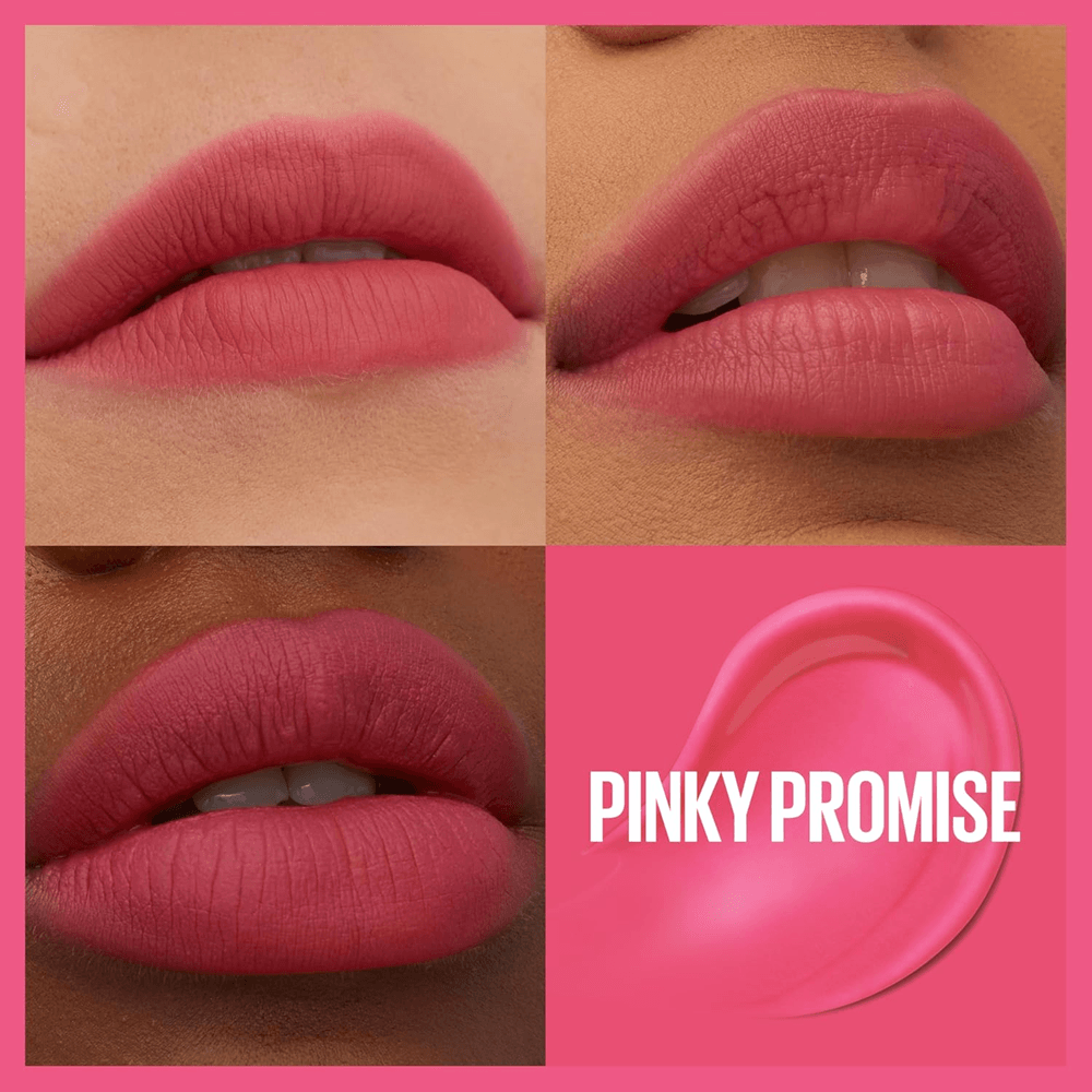 Maybelline SuperStay Teddy Lip Tinta, mate de larga duración para hasta 12 horas de uso, 1 unidad Maybelline SuperStay Teddy Lip Tinta, mate de larga duración para hasta 12 horas de uso, 1 unidad