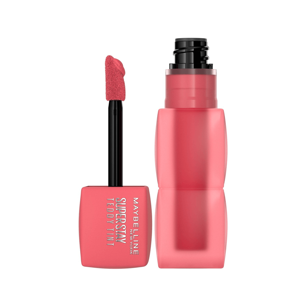 Maybelline SuperStay Teddy Lip Tinta, mate de larga duración para hasta 12 horas de uso, 1 unidad Maybelline SuperStay Teddy Lip Tinta, mate de larga duración para hasta 12 horas de uso, 1 unidad