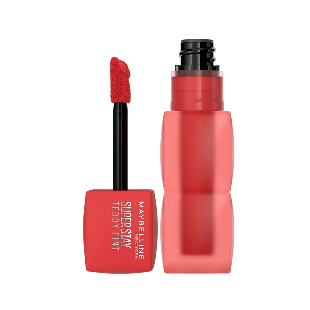 Maybelline SuperStay Teddy Lip Tinta, mate de larga duración para hasta 12 horas de uso, 1 unidad Maybelline SuperStay Teddy Lip Tinta, mate de larga duración para hasta 12 horas de uso, 1 unidad