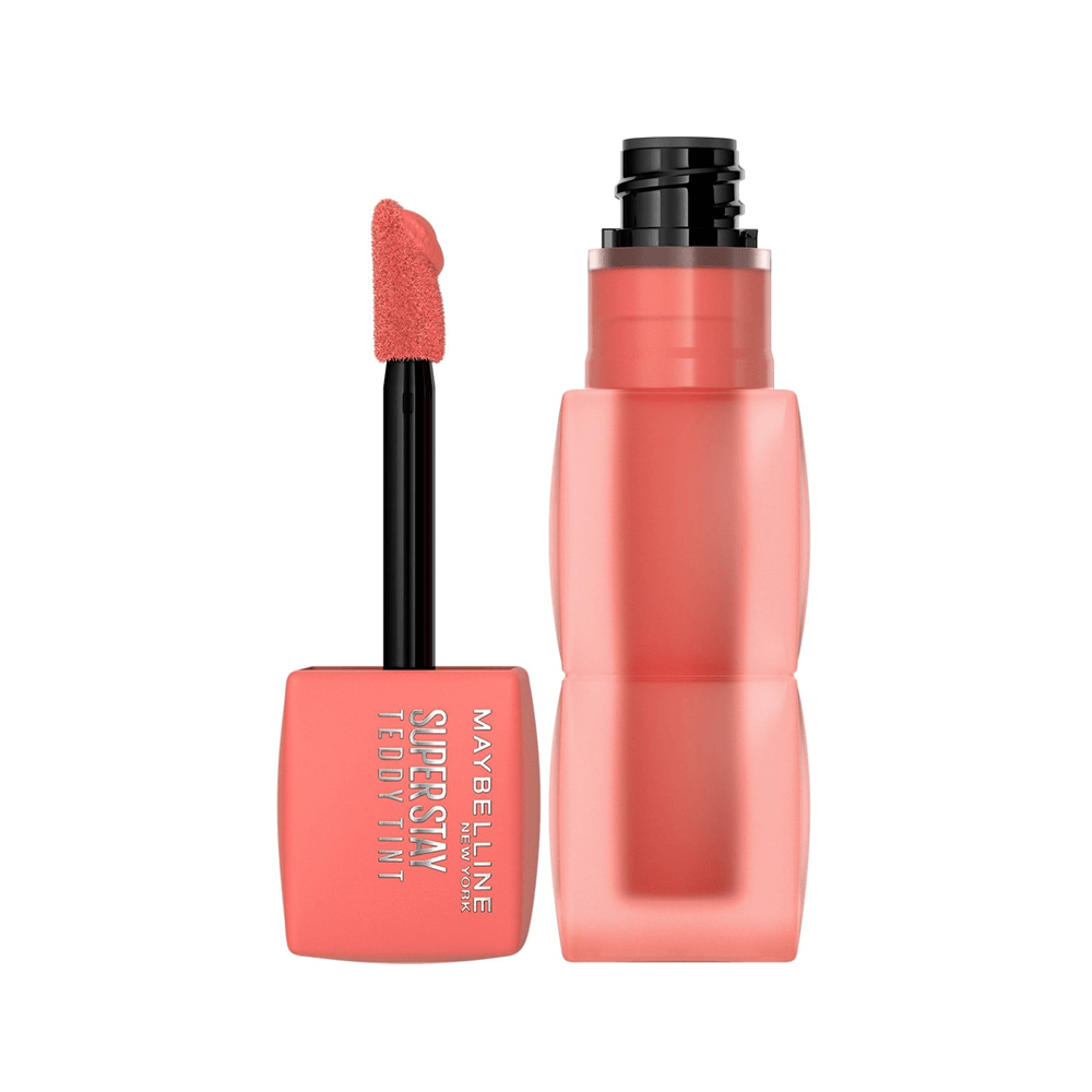 Maybelline SuperStay Teddy Lip Tinta, mate de larga duración para hasta 12 horas de uso, 1 unidad Maybelline SuperStay Teddy Lip Tinta, mate de larga duración para hasta 12 horas de uso, 1 unidad