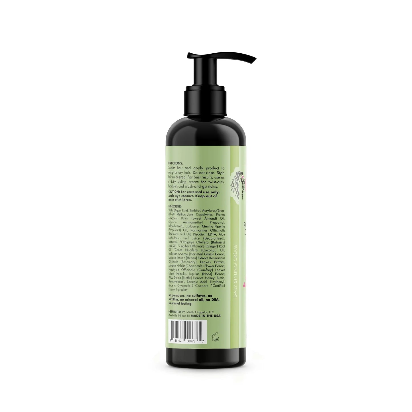 Rosemary Mint Daily Styling Créme Crema Para Peinar Mielle