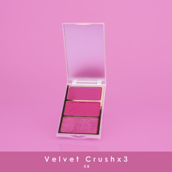 Trio Rubor Velvet Crush Bloomshell
