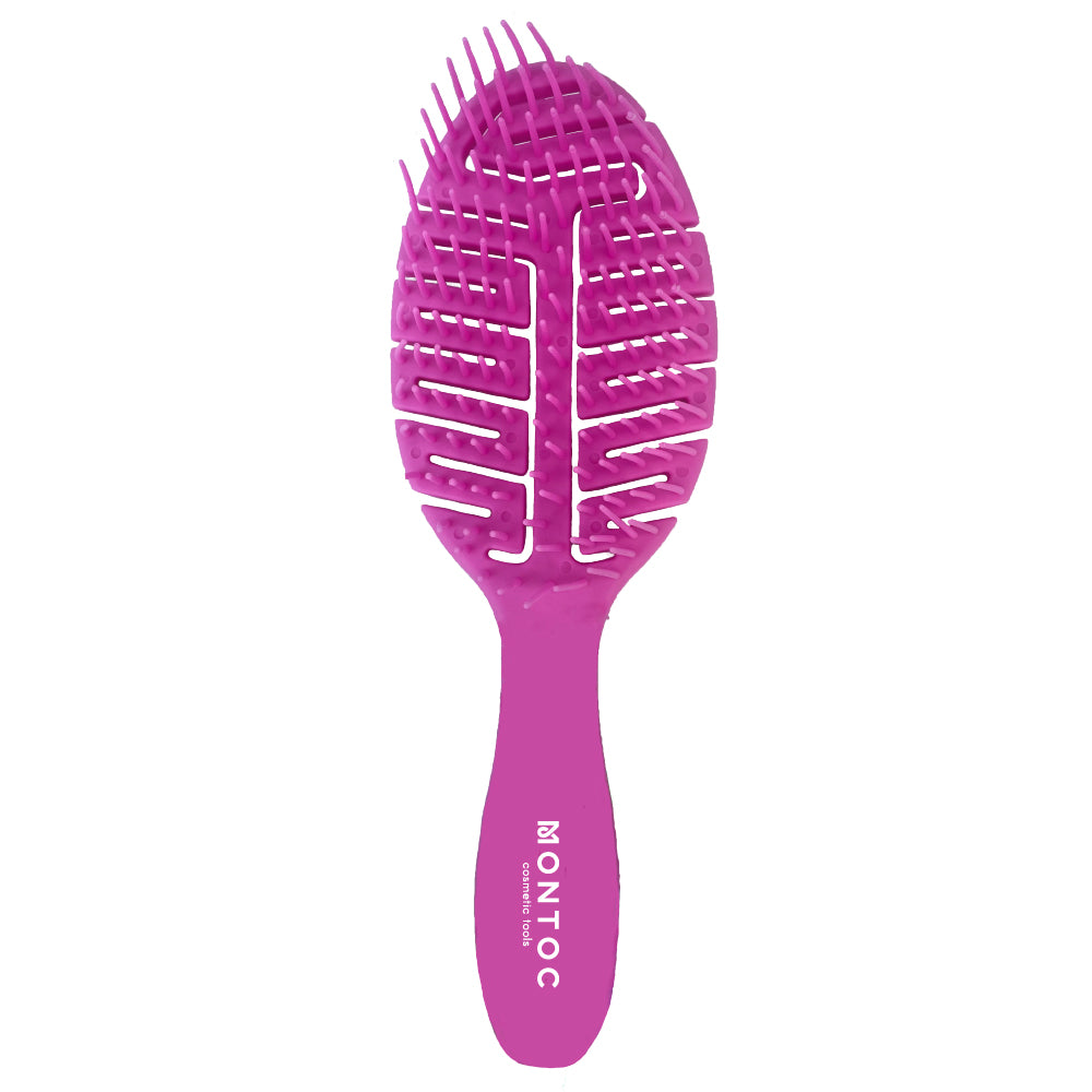 Cepillo Desenredante Rainbow Fucsia Montoc