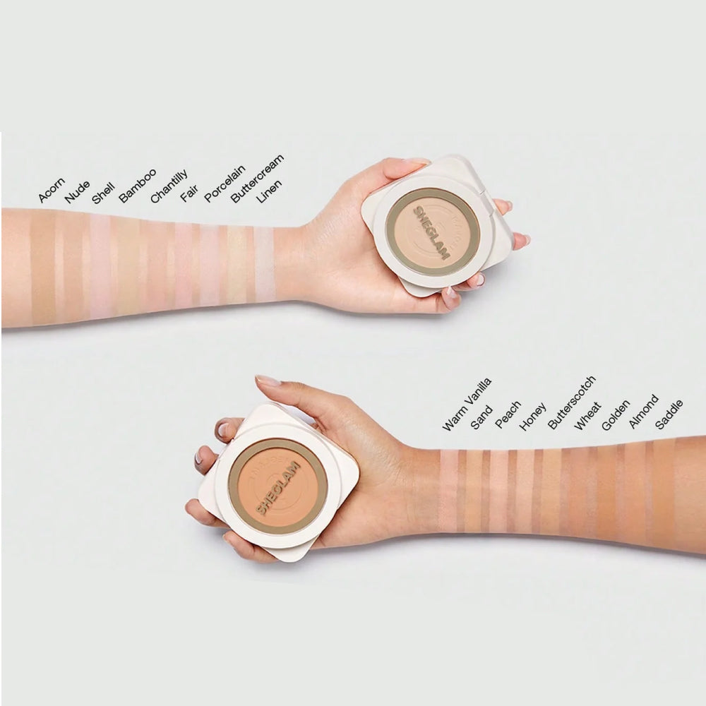 Polvo Compacto Skin Focus High Coverage Powder Foundation Sheglam