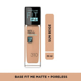 Base Fit Me Matte + Poreless Foundation Maybelline Base Fit Me Matte + Poreless Foundation Maybelline