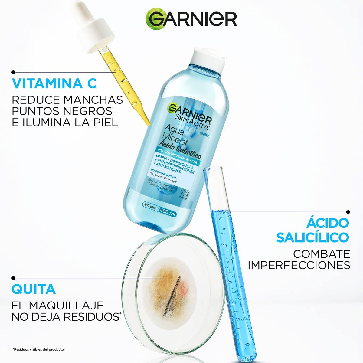 Agua Micelar Anti-Imperfecciones Con Ácido Salicílico 400 ML Agua Micelar Anti-Imperfecciones Con Ácido Salicílico 400 ML
