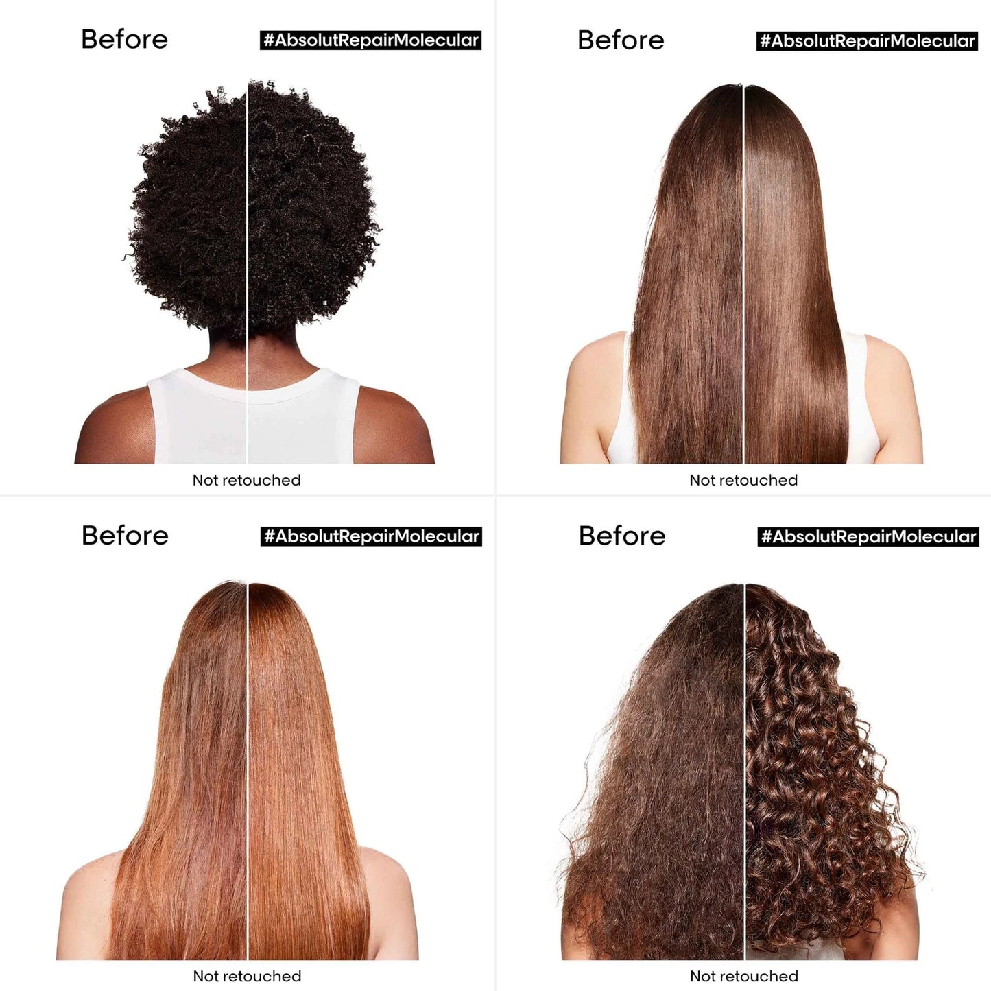 Mascarilla Absolut Repair Molecular sin enjuague de reparación molecular para cabello dañado Loreal 100ml