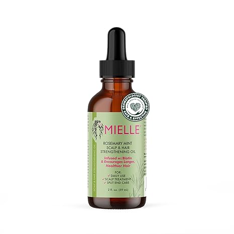 Mielle Organics - Aceite fortalecedor para el cabello, de romero y menta 59ml