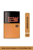 Base Fit Me Maybelline Protección solar SPF 50 + Vitamina C FIT ME FRESH TINT Base Fit Me Maybelline Protección solar SPF 50 + Vitamina C FIT ME FRESH TINT