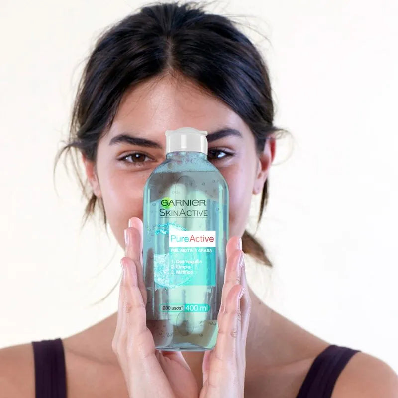Agua Micelar Garnier Pure Active 400ML Agua Micelar Garnier Pure Active 400ML
