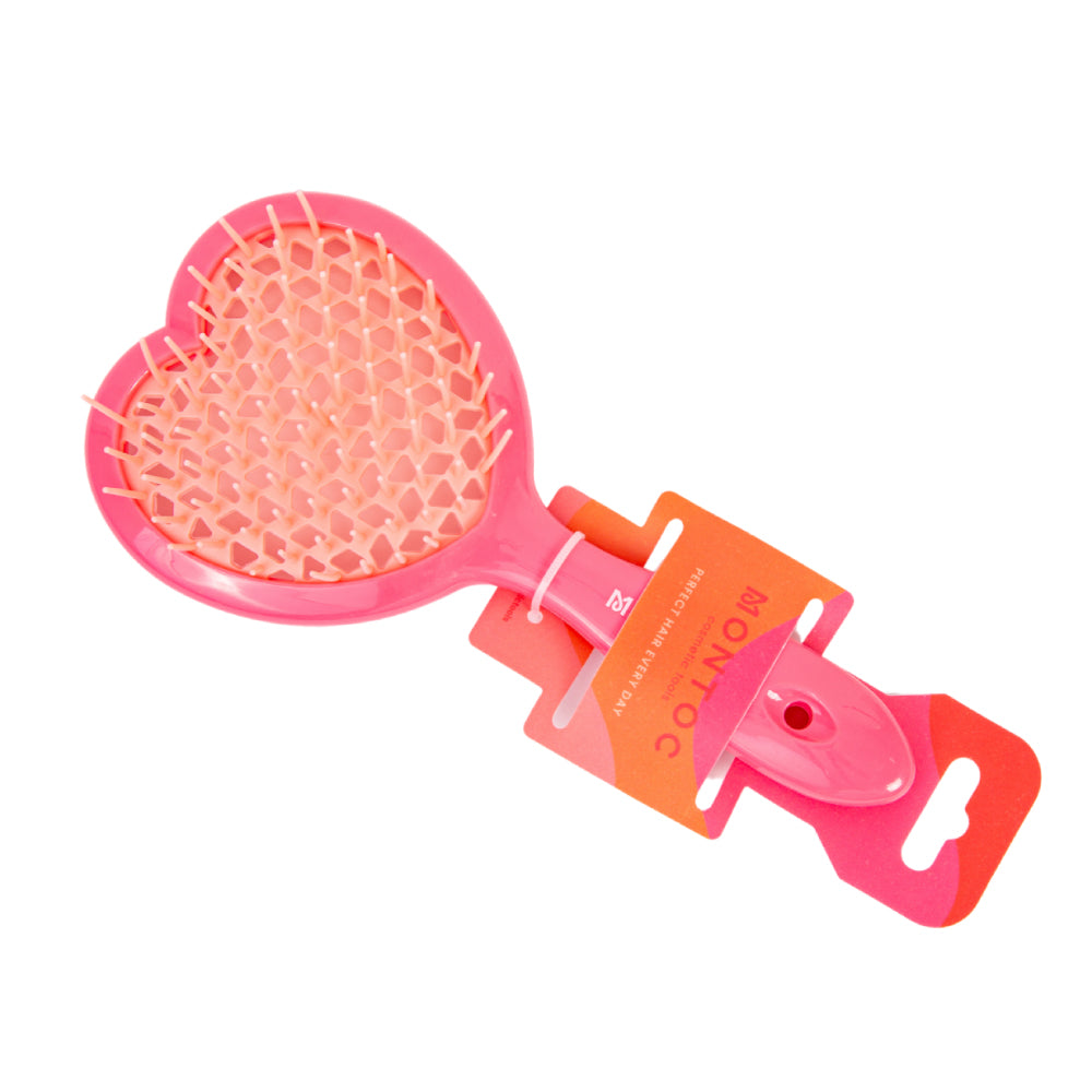 Cepillo Corazón Rosado Montoc
