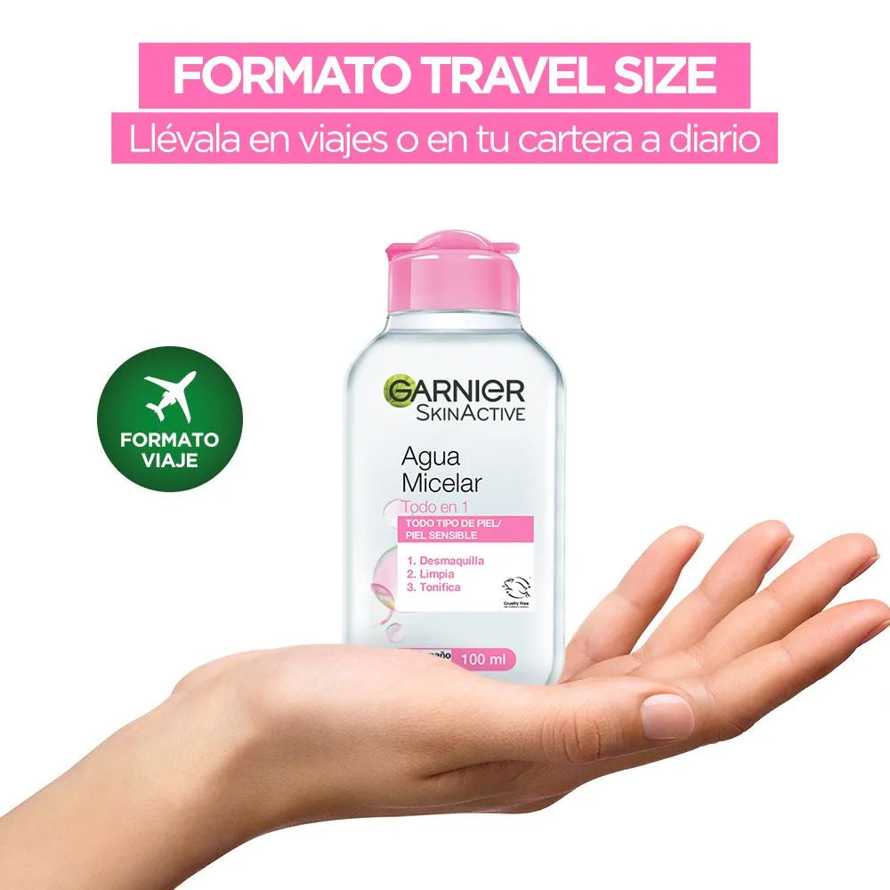 Agua micelar todo en 1 Garnier 100 Ml