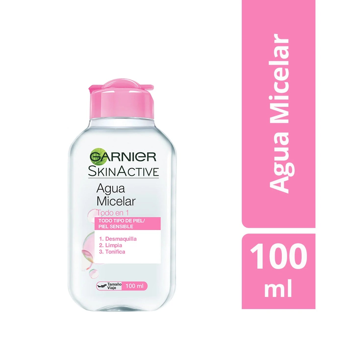Agua micelar todo en 1 Garnier 100 Ml