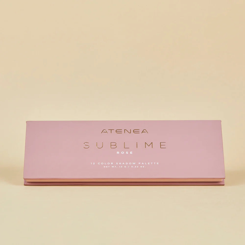 Paleta de Sombras Rose 12 Tonos Sublime Atenea Paleta de Sombras Rose 12 Tonos Sublime Atenea