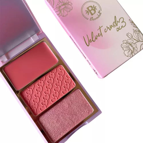 Trio Rubor Velvet Crush Bloomshell