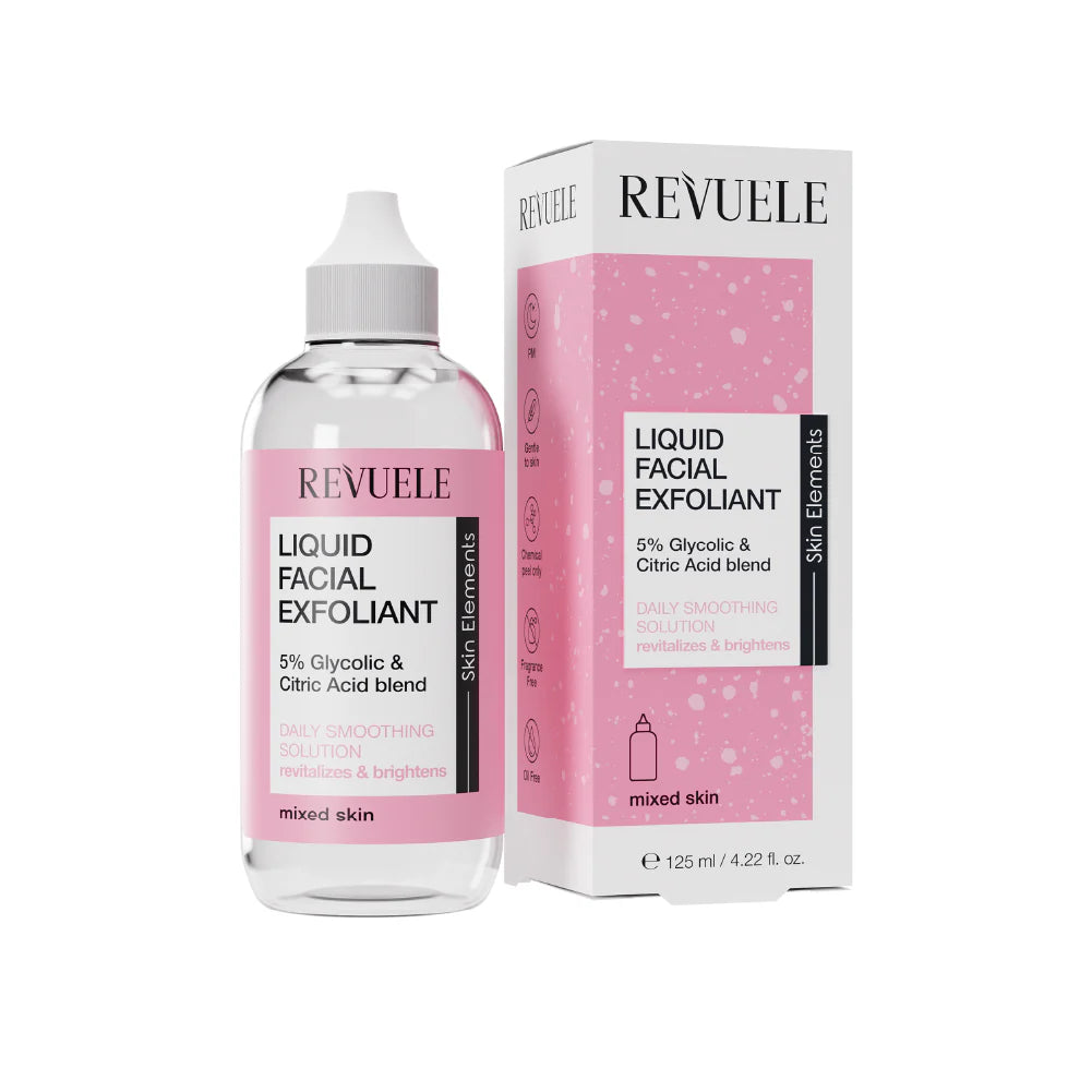 Exfoliante facial líquido Revuele  125 ml 5% acido glicólico y acido cítrico