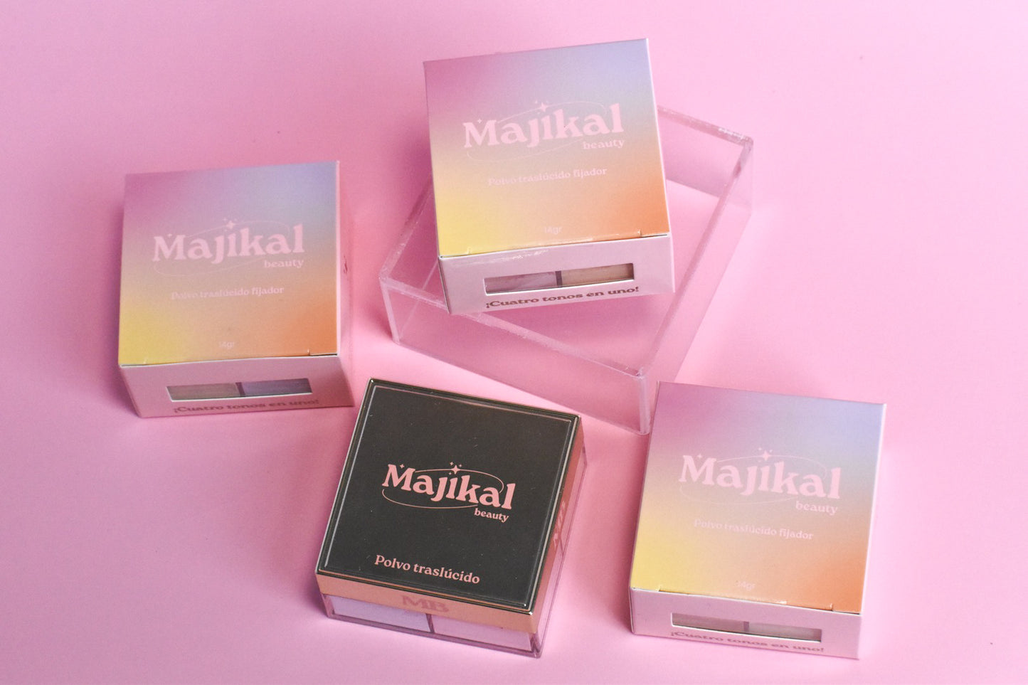 Polvo Suelto Traslúcido 4 Tonos Majikal