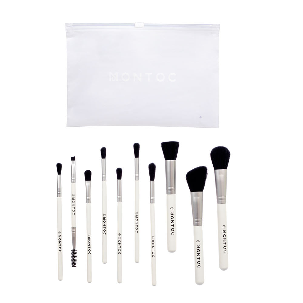 Kit De Brochas Popular Silver X10 Montoc