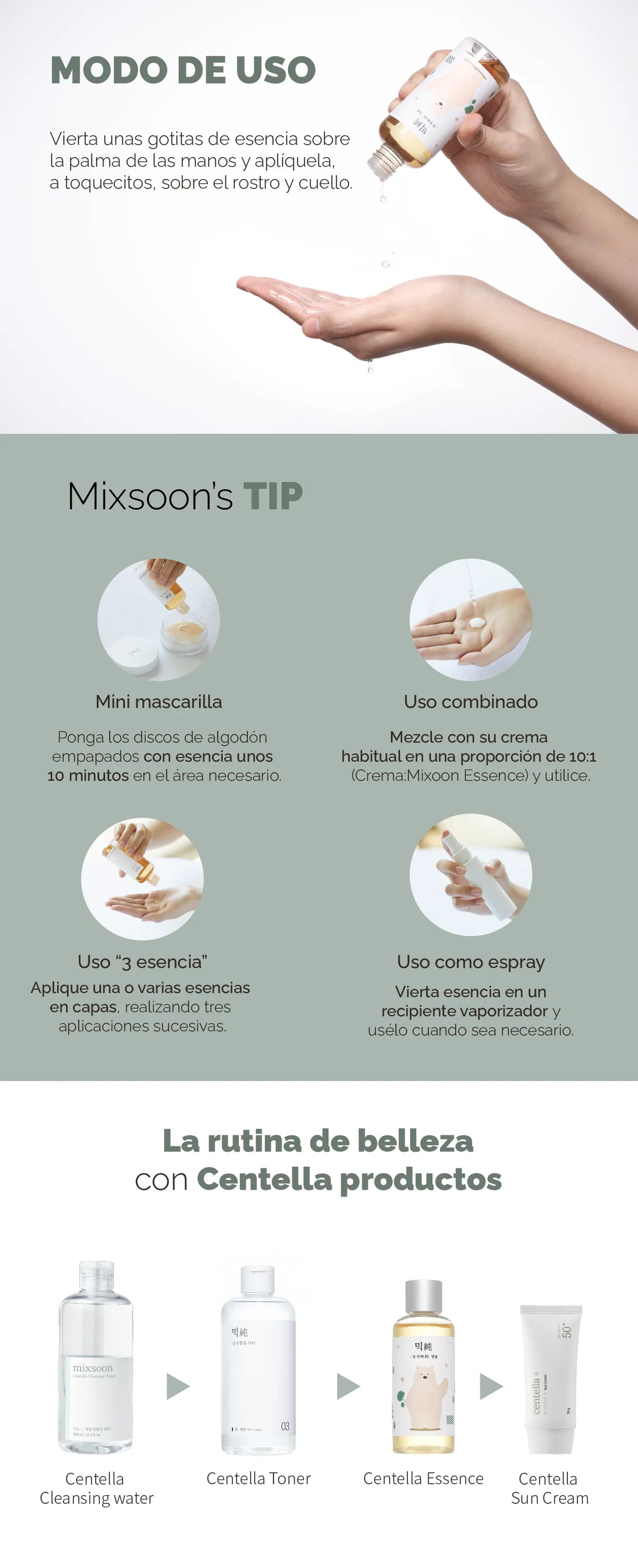 Mixsoon Soondy centella asiatica essence 30ml Mixsoon Soondy centella asiatica essence 30ml