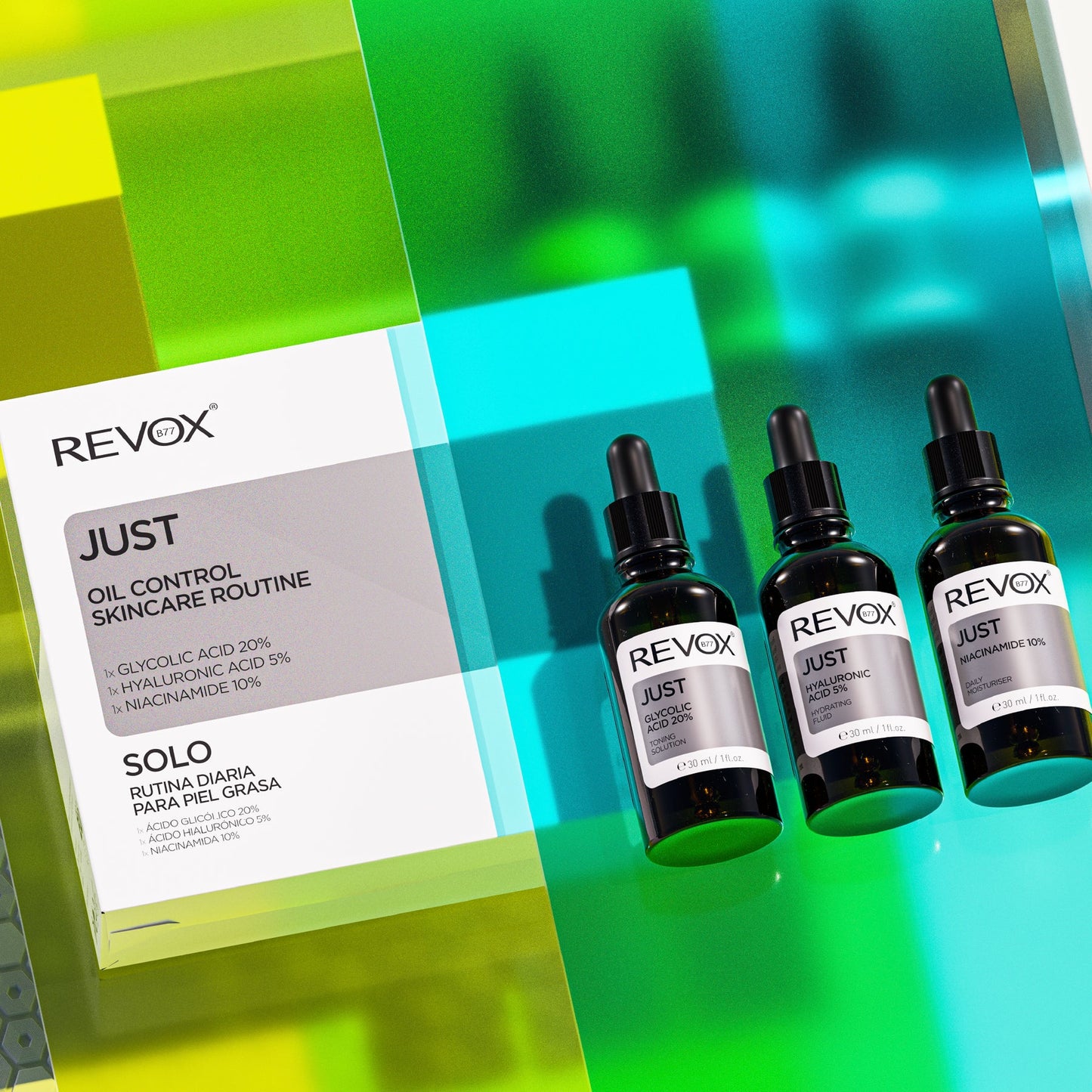 Set Revox rutina diaria para piel grasa