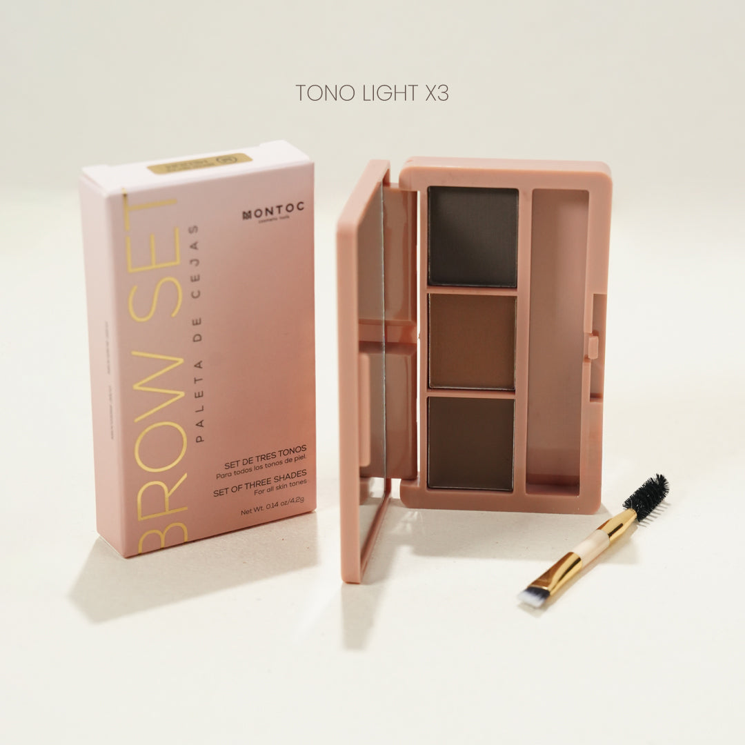 Paleta de Cejas Brow Set x3 Montoc Paleta de Cejas Brow Set x3 Montoc