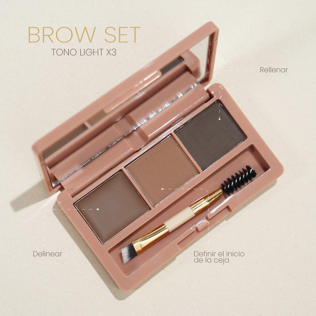 Paleta de Cejas Brow Set x3 Montoc Paleta de Cejas Brow Set x3 Montoc