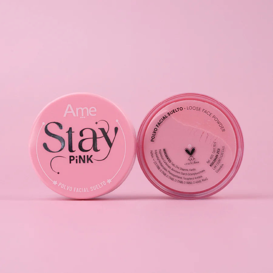 Polvo Suelto Translucido Rosado Stay Pink Ame Polvo Suelto Translucido Rosado Stay Pink Ame