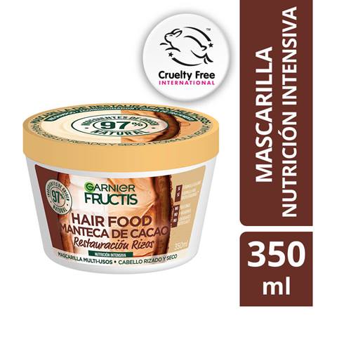 Tratamiento/Mascarilla Garnier Hair Food Cacao Reparación de Rizos 350ML