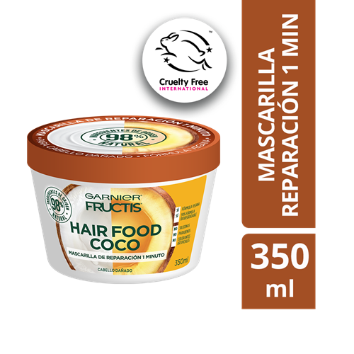 Tratamiento/Mascarilla Garnier Hair Food Coco Reparacion 350 ML