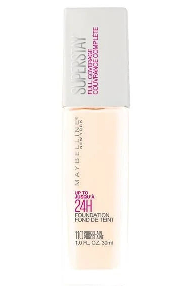 Base Super Stay Maybelline 24H Cobertura Full que desafía el tiempo! Base Super Stay Maybelline 24H Cobertura Full que desafía el tiempo!