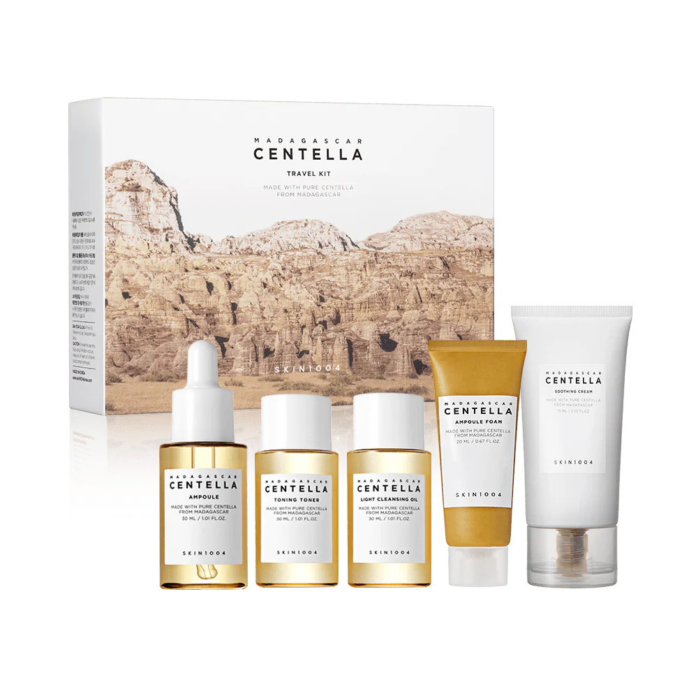 Centella Travel Kit Viajero Facial Skincare para todo tipo de piel Centella Travel Kit Viajero Facial Skincare para todo tipo de piel