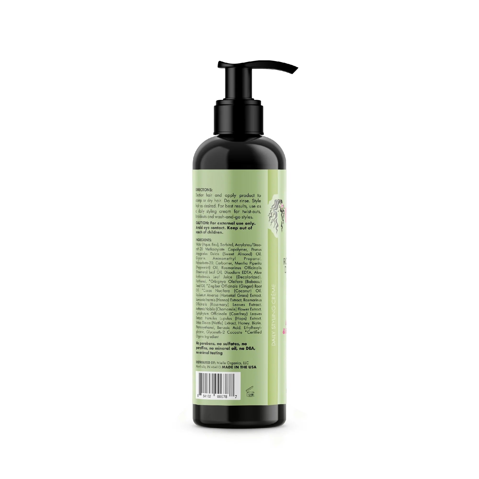 Rosemary Mint Daily Styling Créme Crema Para Peinar Mielle