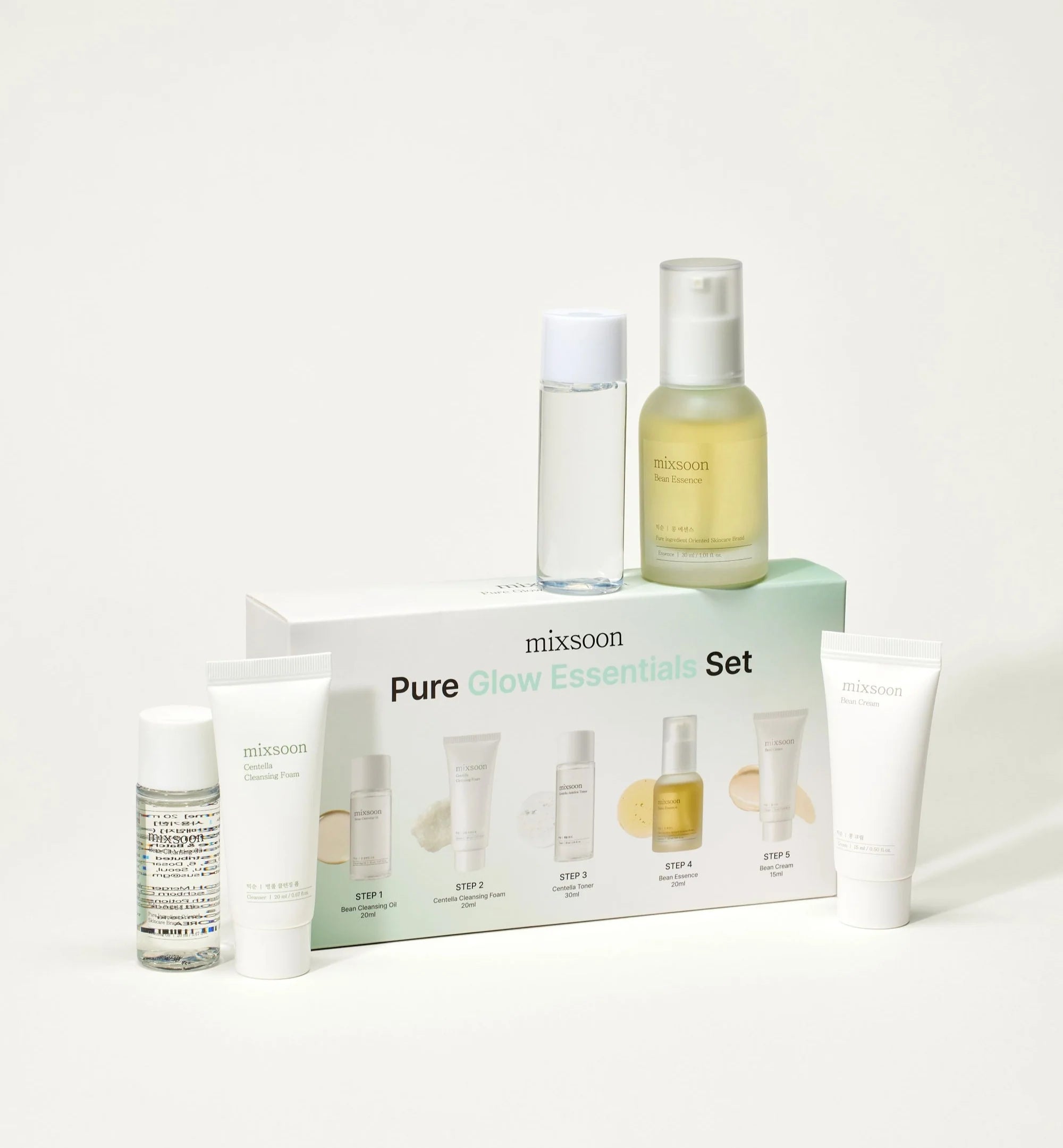 Set Mixsoon Pure Glow Essentials Kit 5 pasos