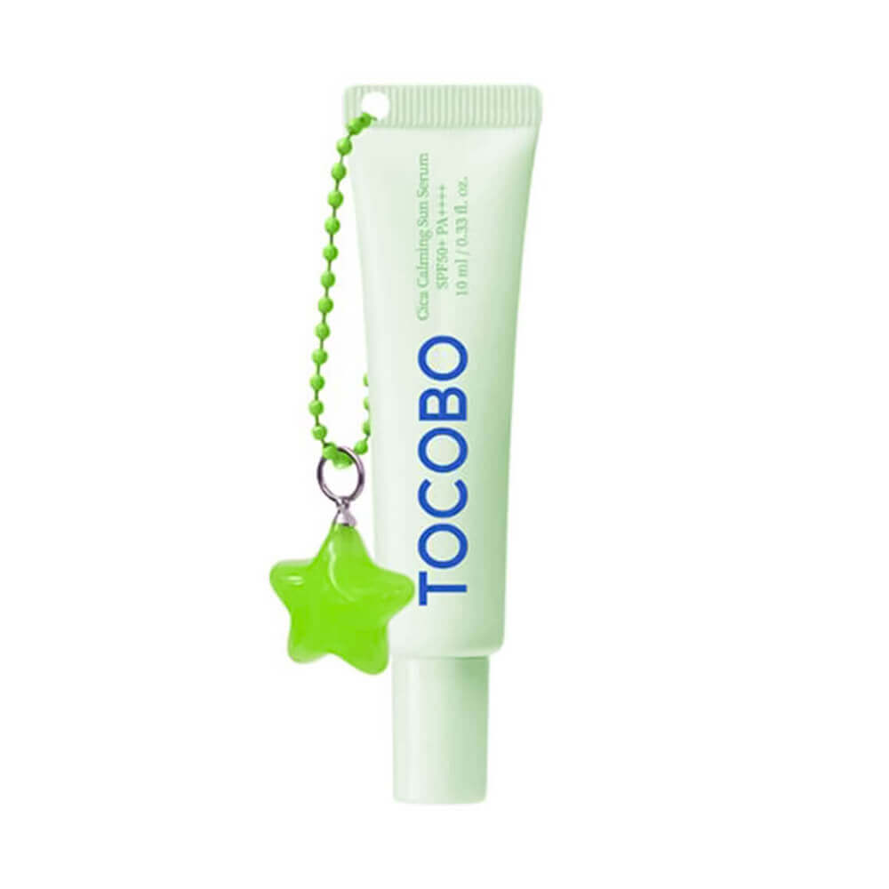 Protector Solar cica calming  sun serum spf50+ pa++++ con llavero 10ml tocobo