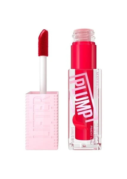 Lifter Plump Labios- Brillo labial voluminizador con chile y 5% de Maxi-Lip Maybelline