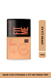 Base Fit Me Maybelline Protección solar SPF 50 + Vitamina C FIT ME FRESH TINT