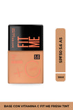 Base Fit Me Maybelline Protección solar SPF 50 + Vitamina C FIT ME FRESH TINT