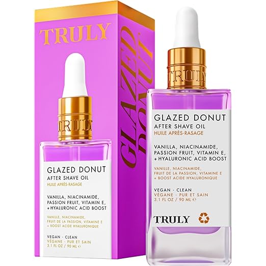 Truly Aceite para después del afeitado de lujo | Tratamiento calmante e hidratante para prevenir los vellos encarnados. Piel suave y sin irritaciones. Uso diario.