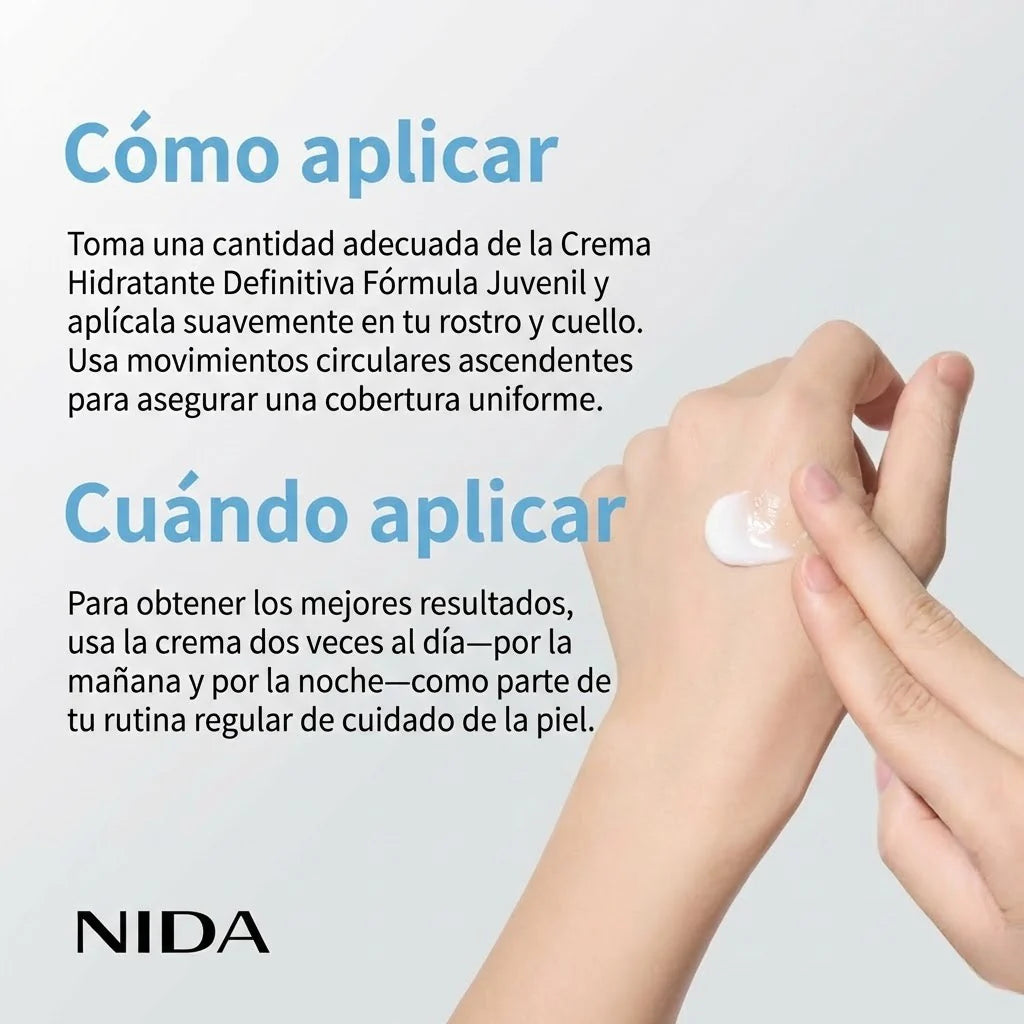 Crema hidratante con efecto tensor NIDA Youthful Formula™