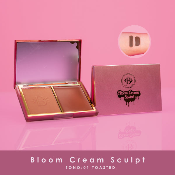 Duo de contorno bloom cream sculp bloomshell