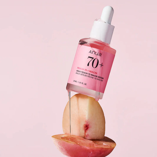 Anua Peach 70+ niacinamida suero facial iluminador