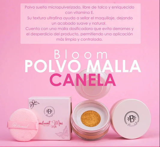 Polvo Suelto Bloomshell Mate Mini Tono Canela 10gr