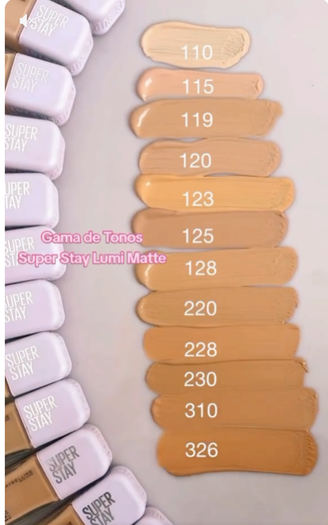 Base Maybelline Super stay Lumi-Matte 30H