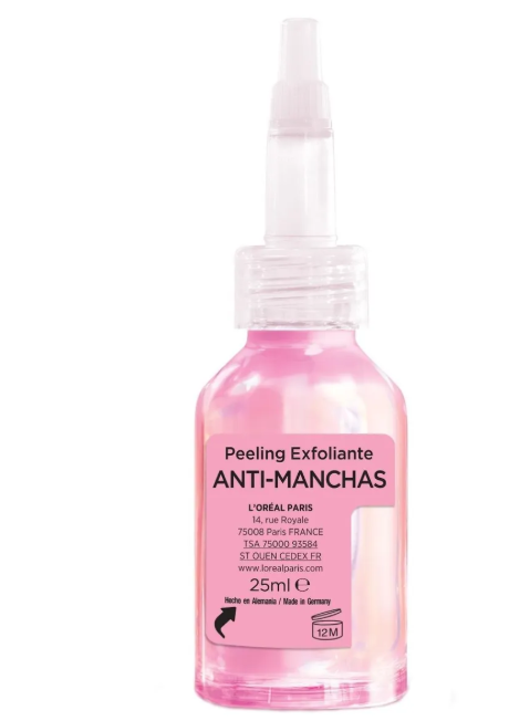Peeling Exfoliante Glycolic Bright Loreal Anti-Manchas Renovador, 25 ml