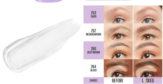Gel fijador transparente para cejas Super Lock Maybelline
