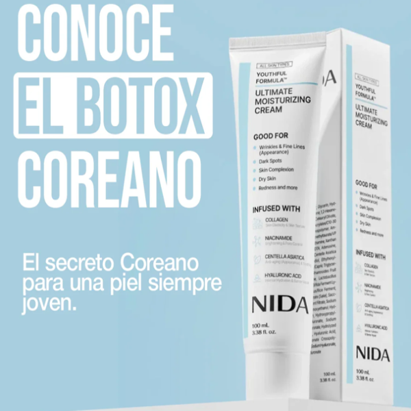 Crema hidratante con efecto tensor NIDA Youthful Formula™