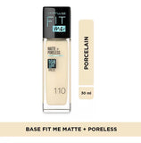 Base Fit Me Matte + Poreless Foundation Maybelline