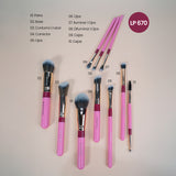 Kit de brochas Fluffy x 10 piezas