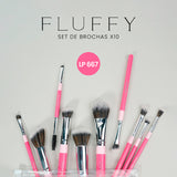 Kit de brochas Fluffy x 10 piezas