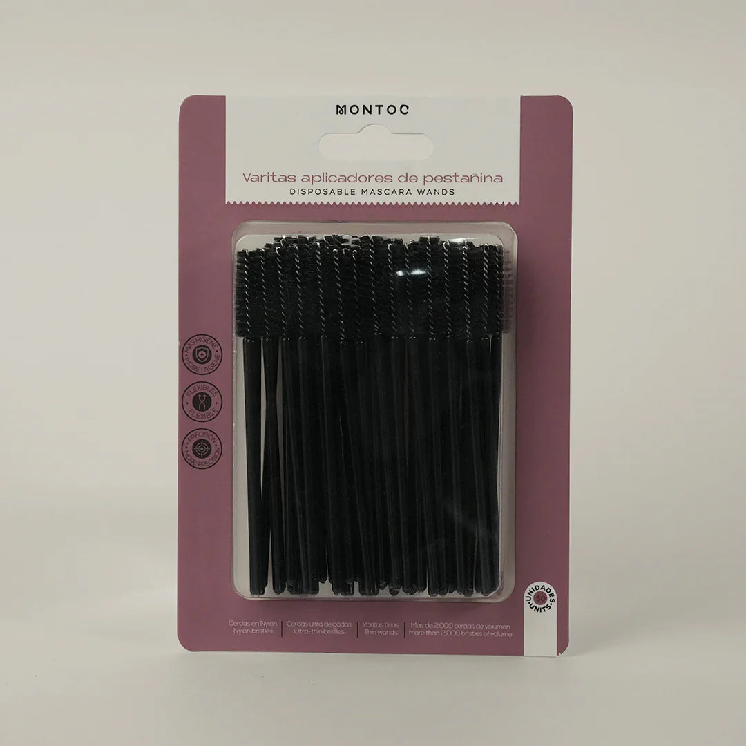 Aplicadores de pestañas en nylon flexibles para pestañina Montoc